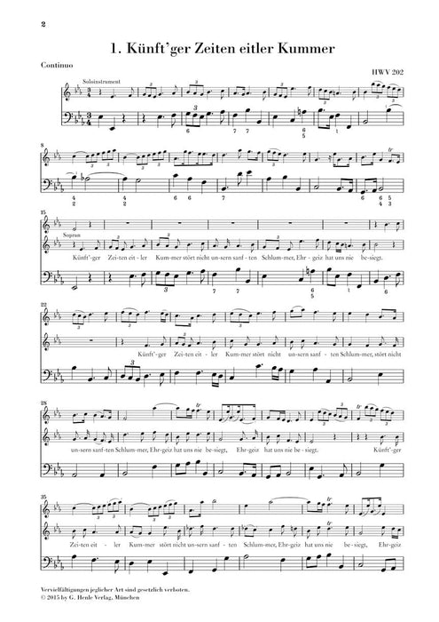 9 German Arias for Soprano, Solo Instrument and Basso Continuo Neun deutsche Arien für Sopran, Solinstrument und Basso continuo 樂器 詠唱調 聲樂與器樂 亨乐版 | 小雅音樂 Hsiaoya Music