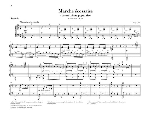 Marche écossaise 1 Piano, 4 Hands 德布西 鋼琴 四手聯彈(含以上) 亨乐版 | 小雅音樂 Hsiaoya Music