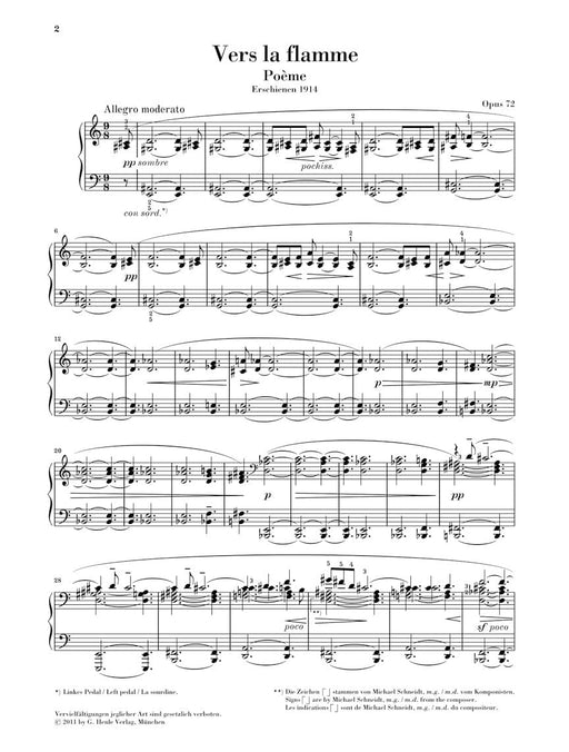 Vers la flamme (Poème), Op. 72 斯克里亞賓 詩曲 鋼琴 亨乐版 | 小雅音樂 Hsiaoya Music