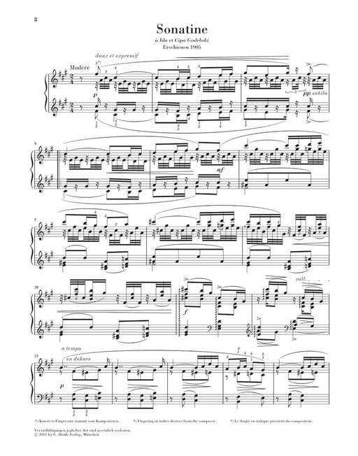 Sonatine Piano 拉威爾‧摩利斯 鋼琴 亨乐版 | 小雅音樂 Hsiaoya Music