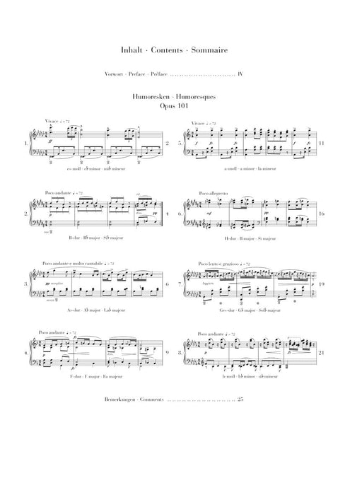 Humoresques Op. 101 Piano 德弗札克 鋼琴 幽默曲 亨乐版 | 小雅音樂 Hsiaoya Music