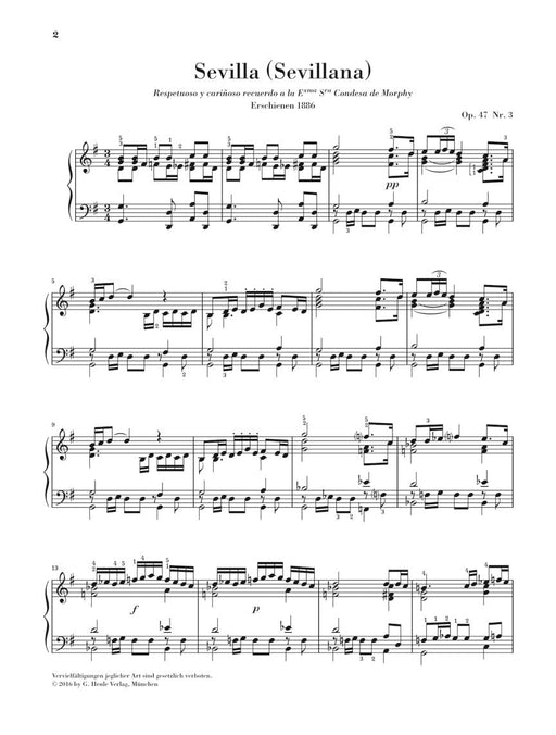 Sevilla Piano Solo 阿爾貝尼士 鋼琴 亨乐版 | 小雅音樂 Hsiaoya Music