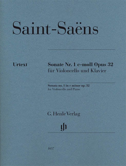 Camille Saint-Saëns - Sonata No. 1 in C minor, Op. 32 Violoncello and Piano With Marked and Unmarked String Parts 聖桑斯 奏鳴曲 大提琴(含鋼琴伴奏) 亨乐版 | 小雅音樂 Hsiaoya Music