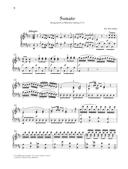 Wolfgang Amadeus Mozart - Piano Sonata in D Major, K. 284 (205b) 莫札特 奏鳴曲 鋼琴 亨乐版 | 小雅音樂 Hsiaoya Music