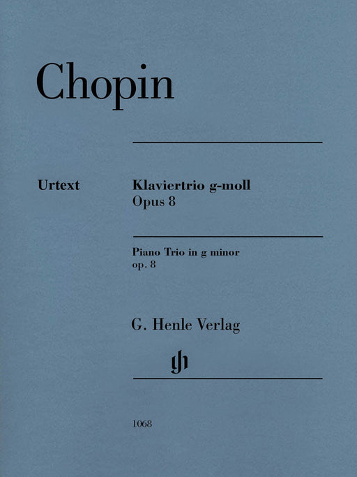 Frédéric Chopin - Piano Trio in G minor, Op. 8 Score and Parts 蕭邦 鋼琴三重奏 亨乐版 | 小雅音樂 Hsiaoya Music