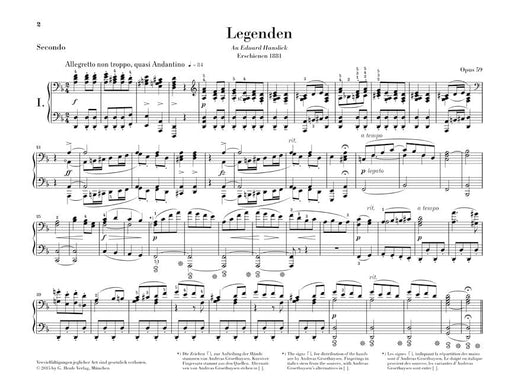 Legends Op. 59 1 Piano, 4 Hands 德弗札克 鋼琴 傳說曲 四手聯彈(含以上) 亨乐版 | 小雅音樂 Hsiaoya Music