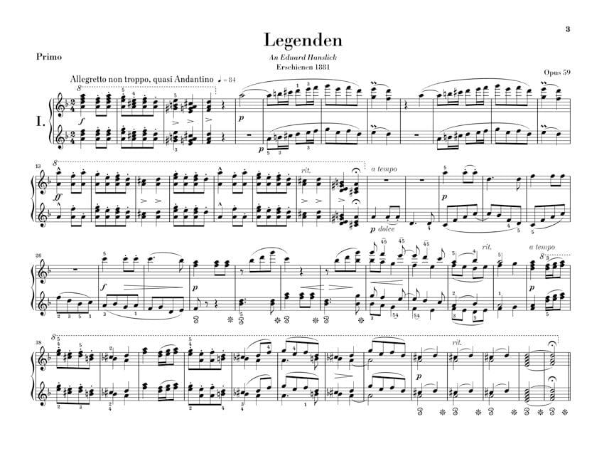Legends Op. 59 1 Piano, 4 Hands 德弗札克 鋼琴 傳說曲 四手聯彈(含以上) 亨乐版 | 小雅音樂 Hsiaoya Music