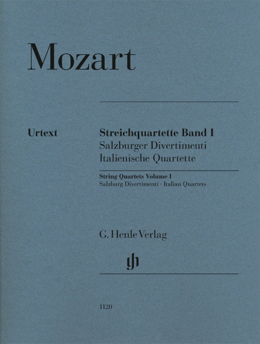 String Quartets Volume 1 (Italian Quartets, Salzburg Divertimenti) Set of Parts 莫札特 弦樂四重奏分譜 | 小雅音樂 Hsiaoya Music