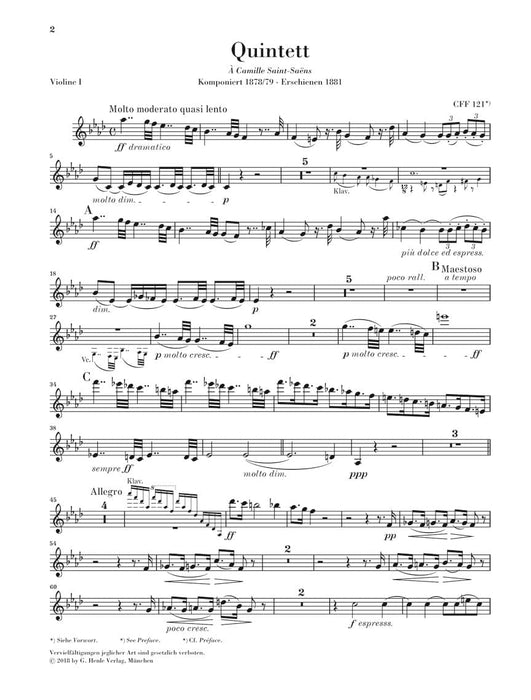 Piano Quintet in F minor 法朗克‧賽札爾 鋼琴五重奏 亨乐版 | 小雅音樂 Hsiaoya Music