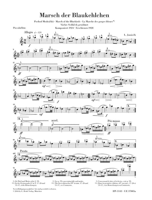 March of the Bluebirds Piccolo and Piano 進行曲 短笛 鋼琴 亨乐版 | 小雅音樂 Hsiaoya Music