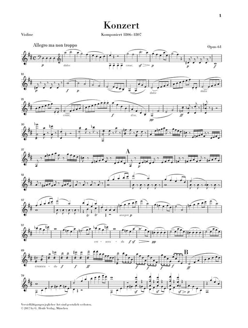 Violin Concerto in D Major, Op. 61 Gidon Kremer Edition 貝多芬 協奏曲 小提琴(含鋼琴伴奏) 亨乐版 | 小雅音樂 Hsiaoya Music