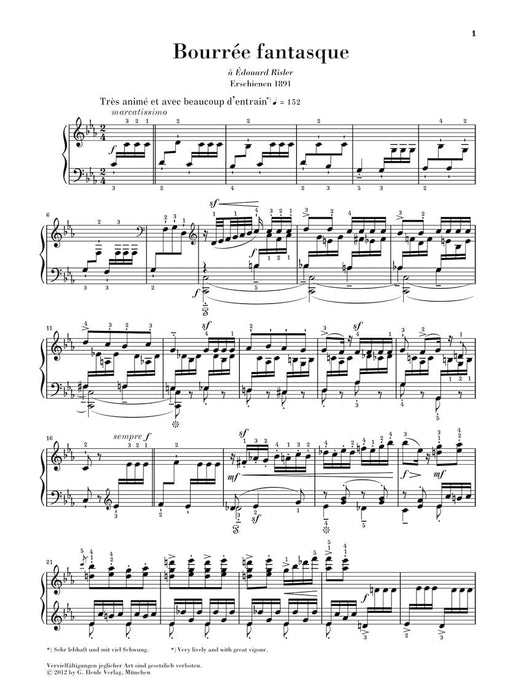 Bourrée fantasque Piano 夏布里耶 鋼琴 亨乐版 | 小雅音樂 Hsiaoya Music