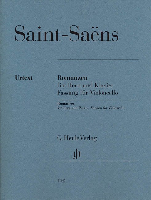 Camille Saint-Saëns - Romances for Horn and Piano Version for Violoncello With Marked and Unmarked String Parts 聖桑斯 浪漫曲 法國號 鋼琴(大提琴) 弦樂 亨乐版 | 小雅音樂 Hsiaoya Music