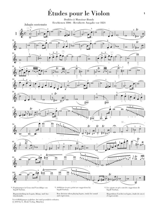 42 Etudes for Violin Solo 克羅采‧羅道夫 小提琴 練習曲 亨乐版 | 小雅音樂 Hsiaoya Music