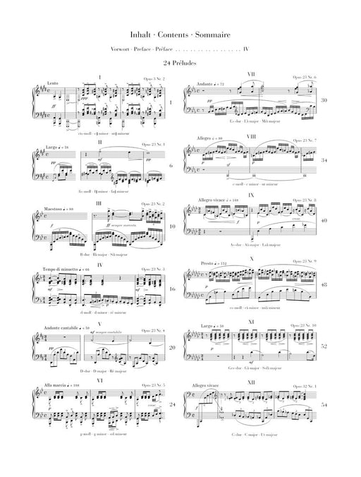 24 Préludes Piano Solo 鋼琴 亨乐版 | 小雅音樂 Hsiaoya Music