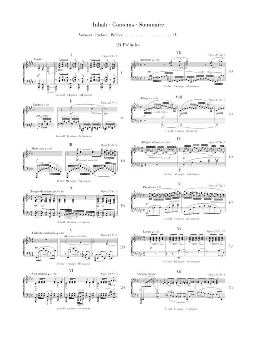 24 Préludes Piano Solo 鋼琴 亨乐版 | 小雅音樂 Hsiaoya Music