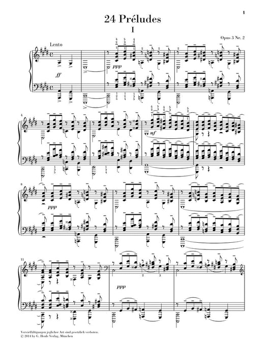 24 Préludes Piano Solo 鋼琴 亨乐版 | 小雅音樂 Hsiaoya Music