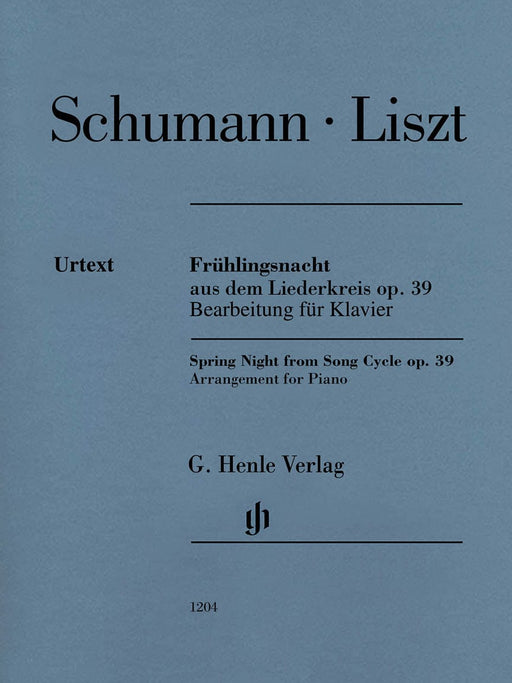Frühlingsnacht (Spring Night) from Liederkreis, Op. 39 Piano 舒曼‧羅伯特 鋼琴 亨乐版 | 小雅音樂 Hsiaoya Music