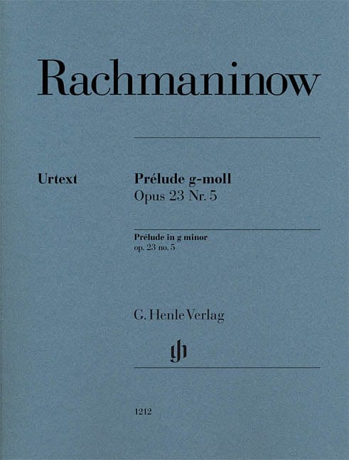 Prélude in G minor Op. 23 No. 5 Piano Solo Henle Urtext Edition 拉赫瑪尼諾夫 鋼琴 亨乐版 | 小雅音樂 Hsiaoya Music