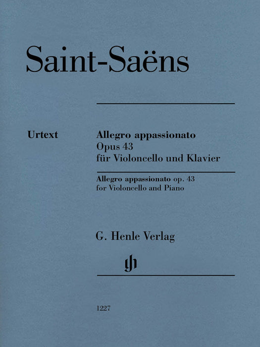 Allegro Appassionato Op. 43 for Cello and Piano 聖桑斯 熱情的快板 大提琴(含鋼琴伴奏) 亨乐版 | 小雅音樂 Hsiaoya Music