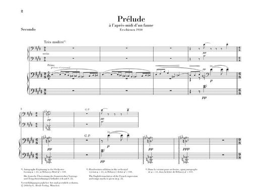 Prélude à l'après-midi d'un faune Arranged for 1 Piano, 4 Hands by Maurice Ravel 德布西 牧神的午後前奏曲 鋼琴 四手聯彈(含以上) 亨乐版 | 小雅音樂 Hsiaoya Music