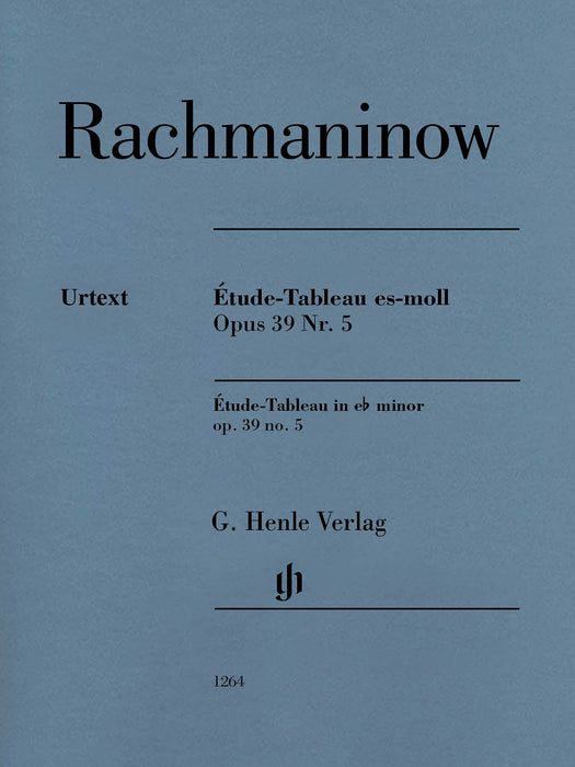 Étude-Tableau in E-flat minor, Op. 39 No. 5 Piano Solo 拉赫瑪尼諾夫 音畫練習曲 鋼琴 亨乐版 | 小雅音樂 Hsiaoya Music