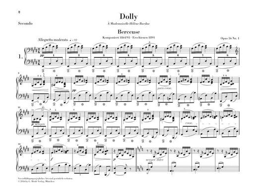 Dolly 1 Piano, 4 Hands 佛瑞 鋼琴 四手聯彈(含以上) 亨乐版 | 小雅音樂 Hsiaoya Music