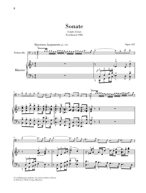 Sonata for Violoncello and Piano No. 2 in F Major, Op. 123 聖桑斯 奏鳴曲 大提琴(含鋼琴伴奏) 亨乐版 | 小雅音樂 Hsiaoya Music