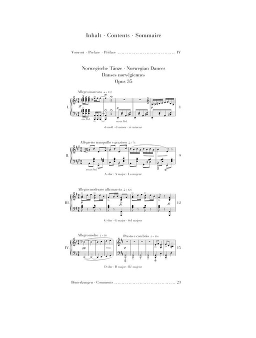 Norwegian Dances, Op. 35 Piano 葛利格 挪威舞曲 鋼琴 亨乐版 | 小雅音樂 Hsiaoya Music