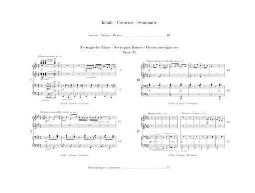 Norwegian Dances, Op. 35 Piano Duet for 4 Hands 四手聯彈 舞曲 四手聯彈(含以上) 亨乐版 | 小雅音樂 Hsiaoya Music