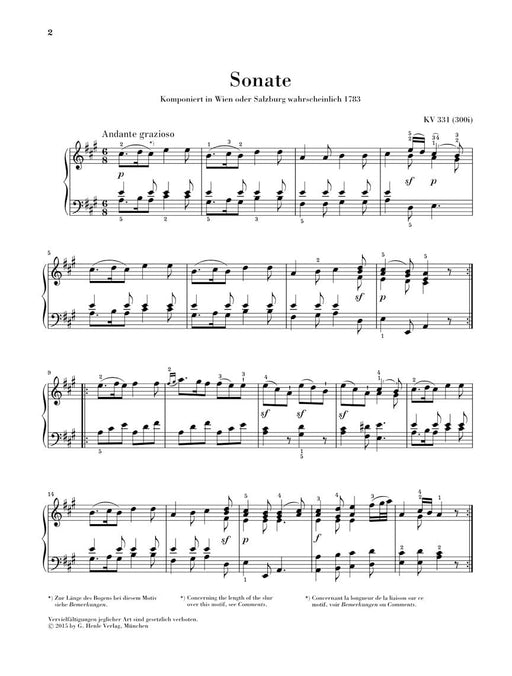 Piano Sonata in A Major K331 (300i) (with Alla Turca) Piano Solo Revised Edition 莫札特 奏鳴曲 鋼琴 亨乐版 | 小雅音樂 Hsiaoya Music