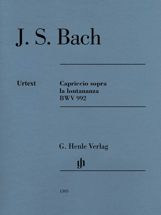 Capriccio Sopra La Lontananza, BWV 992 Edition with Fingering 巴赫‧約翰瑟巴斯提安 隨想曲 致親愛兄長的別離 鋼琴 亨乐版 | 小雅音樂 Hsiaoya Music