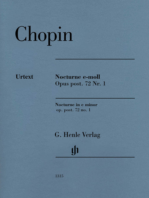 Nocturne in E Minor Op. Post. 72, No. 1 Edition with Fingering 蕭邦 夜曲 鋼琴 亨乐版 | 小雅音樂 Hsiaoya Music