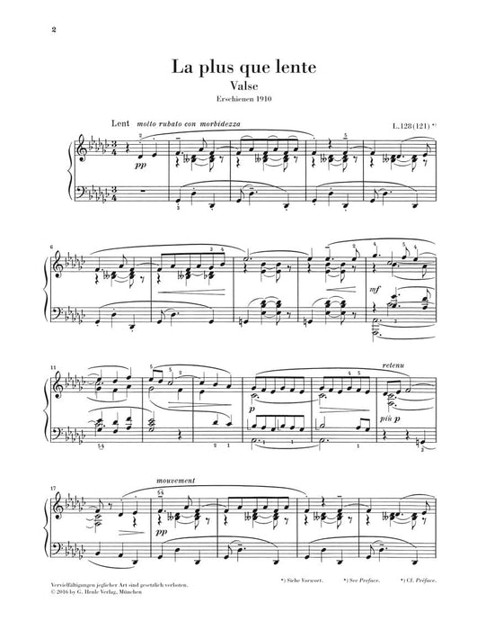 La plus que lente - Valse Piano Solo 德布西 漸慢 圓舞曲 鋼琴 亨乐版 | 小雅音樂 Hsiaoya Music