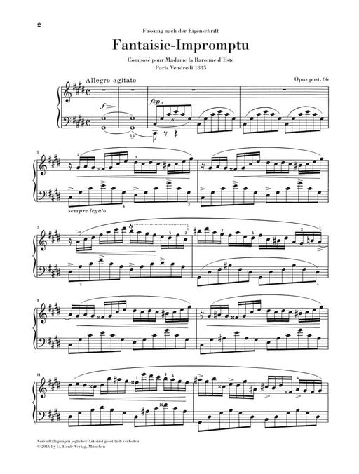Fantaisie-Impromptu C-sharp Minor Op. Post. 66 Edition with Fingering 蕭邦 幻想即興曲 鋼琴 亨乐版 | 小雅音樂 Hsiaoya Music