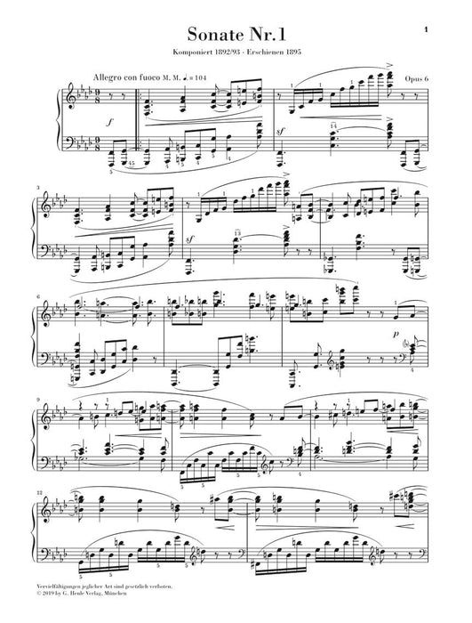 Piano Sonatas Nos. 1-10 斯克里亞賓 鋼琴 奏鳴曲 亨乐版 | 小雅音樂 Hsiaoya Music