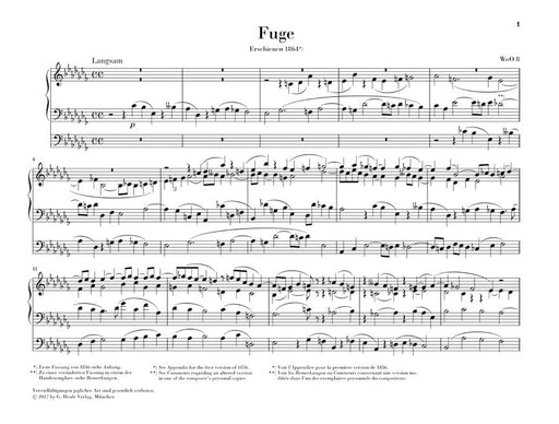 Works for Organ - Revised Edition 布拉姆斯 管風琴 亨乐版 | 小雅音樂 Hsiaoya Music