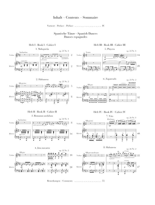 Spanish Dances Violin and Piano 小提琴 鋼琴 西班牙舞曲 小提琴(含鋼琴伴奏) 亨乐版 | 小雅音樂 Hsiaoya Music