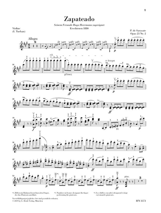 Zapateado, Spanish Dance No. 6 Violin and Piano 舞曲 小提琴(含鋼琴伴奏) 亨乐版 | 小雅音樂 Hsiaoya Music