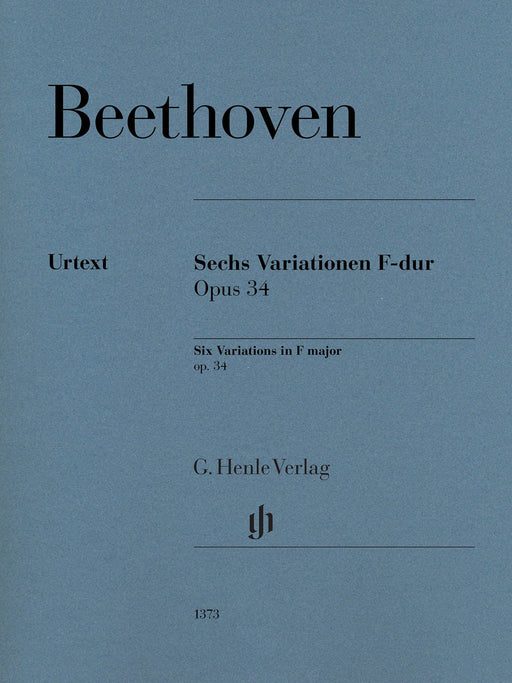 6 Variations in F Major, Op. 34 Piano Solo 貝多芬 變奏曲 鋼琴 亨乐版 | 小雅音樂 Hsiaoya Music