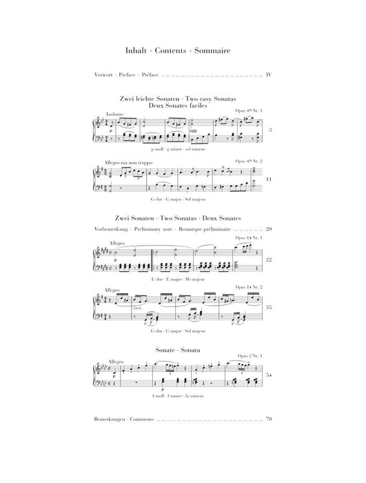 Five Easy Piano Sonatas 貝多芬 鋼琴 奏鳴曲 亨乐版 | 小雅音樂 Hsiaoya Music