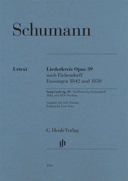 Song Cycle Op. 39, On Poems by Eichendorff Versions 1842 and 1850 Low Voice and Piano 舒曼羅伯特 低音 聯篇歌曲 | 小雅音樂 Hsiaoya Music