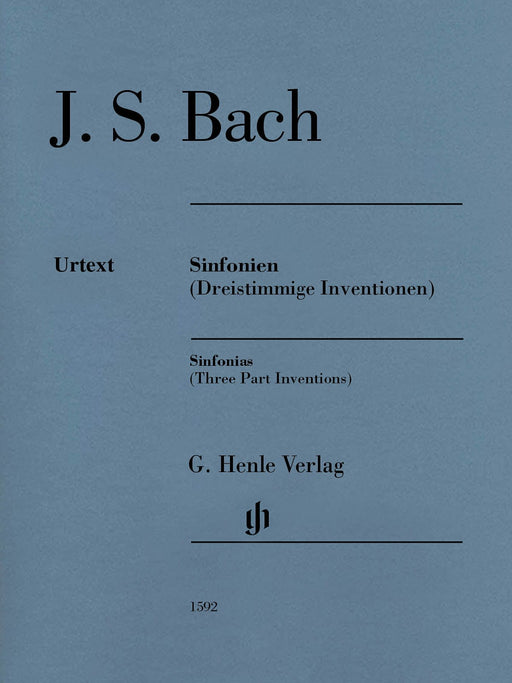 Sinfonias (Three Part Inventions) Revised Edition - Paperbound Without Fingerings 巴赫‧約翰瑟巴斯提安 創意曲 鋼琴 亨乐版 | 小雅音樂 Hsiaoya Music