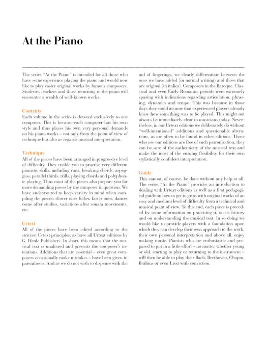 Mendelssohn: At the Piano 13 Well-Known Original Pieces in Progressive Order 孟德爾頌‧菲利克斯 鋼琴 小品 亨乐版 | 小雅音樂 Hsiaoya Music