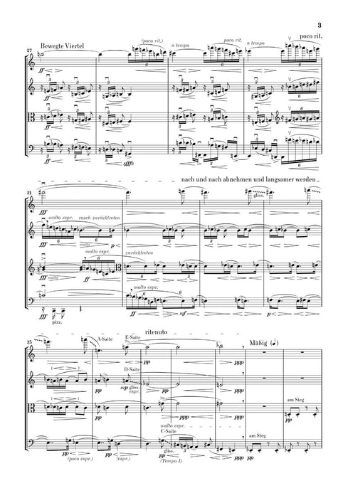 String Quartet No. 3 Study Score 貝爾格‧阿班 弦樂四重奏 總譜 亨乐版 | 小雅音樂 Hsiaoya Music
