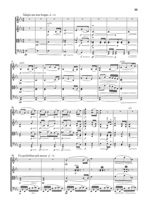 String Quartet G Major Op. 106 德弗札克 弦樂四重奏 總譜 亨乐版 | 小雅音樂 Hsiaoya Music