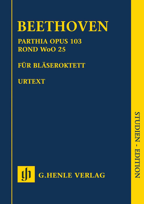 Parthia Op. 103 - Rondo WoO 25 for Wind Octet 2 Horns (E-flat/B-flat), 2 Oboes, 2 Clarinets, 2 Bassoons 貝多芬 迴旋曲 管樂 法國號 雙簧管 亨乐版 | 小雅音樂 Hsiaoya Music