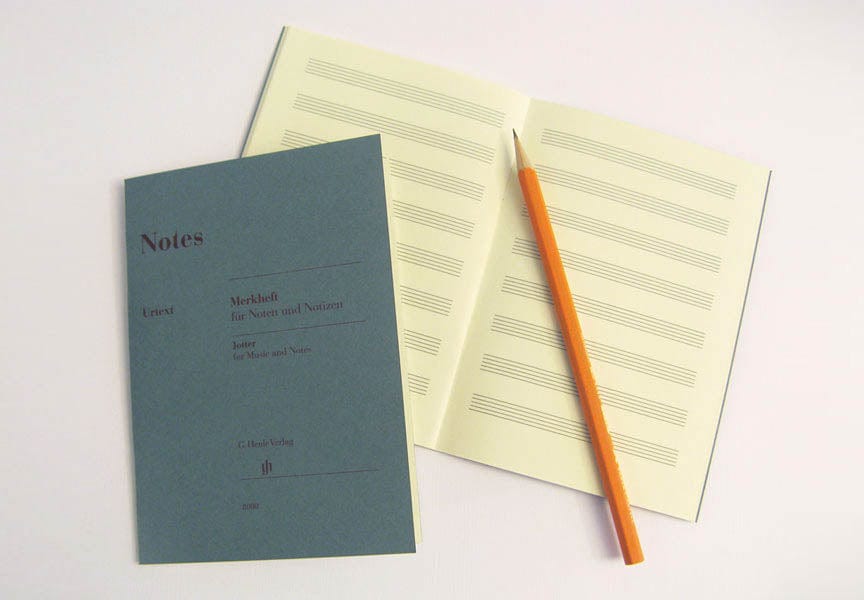 Notes A Miniature Booklet of 8-Stave Manuscript Paper 手稿 五線譜紙 亨乐版 | 小雅音樂 Hsiaoya Music