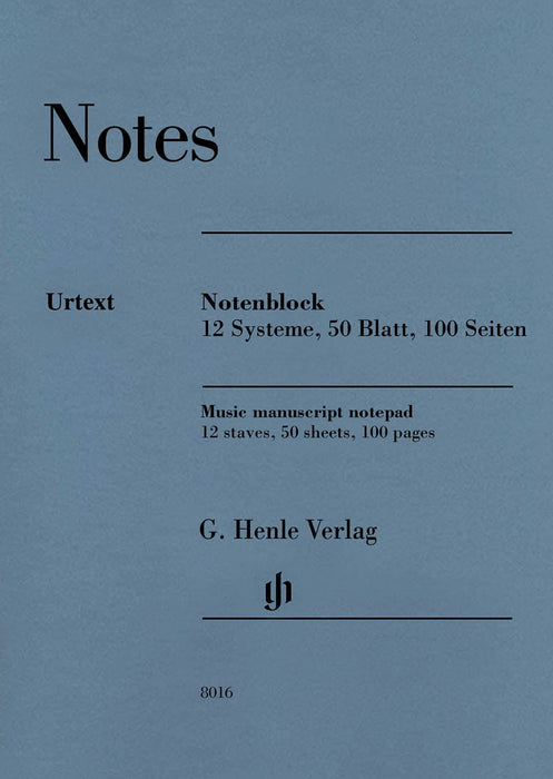 Henle Music Manuscript Notepad 手稿 亨乐版 | 小雅音樂 Hsiaoya Music