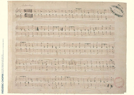Chopin Facsimile Poster Ballad F Major Op. 38 蕭邦 敘事曲 亨乐版 | 小雅音樂 Hsiaoya Music